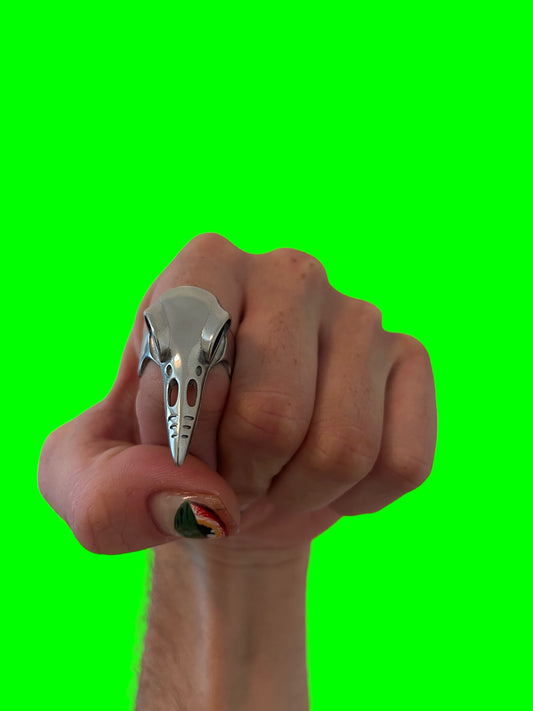 RAVEN SKULL RING